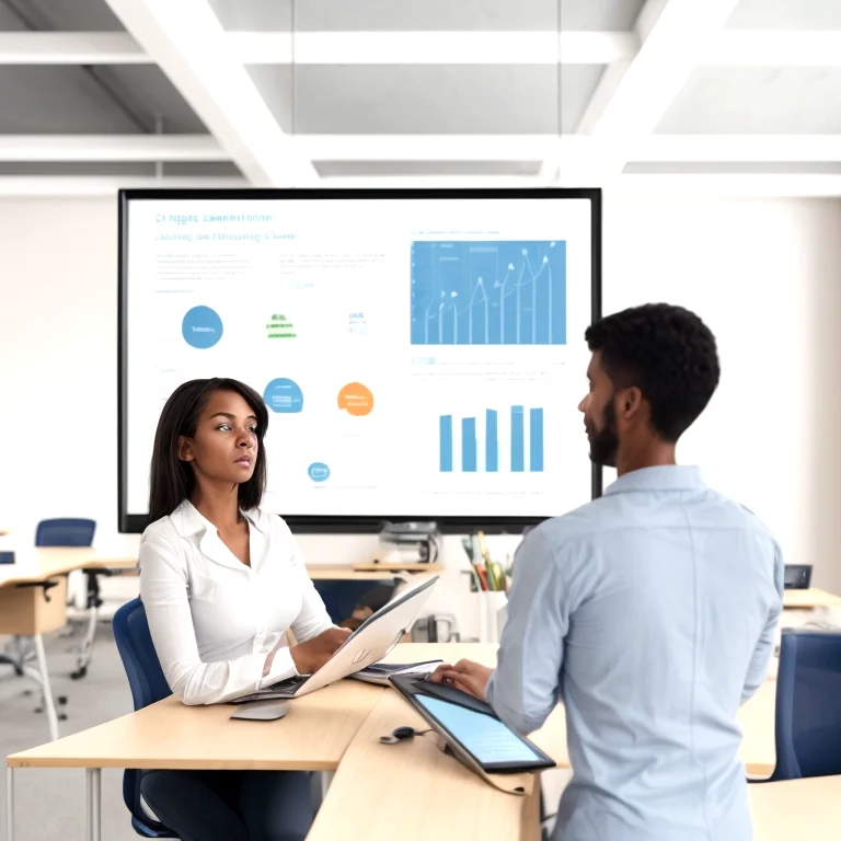 モバイルデバイスで学習中の学生